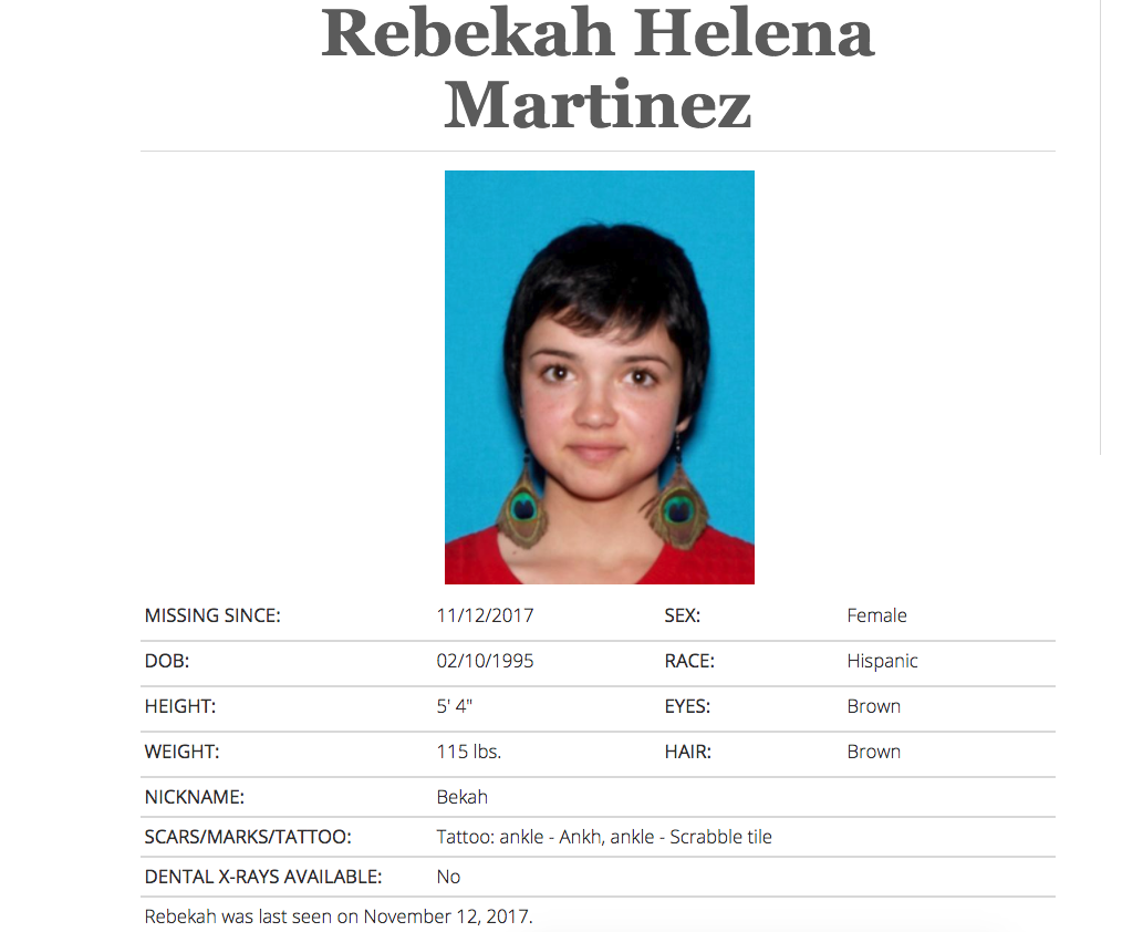 캘리포니아의 실종자 목록에서 베카를 발견한 '총각' 시청자