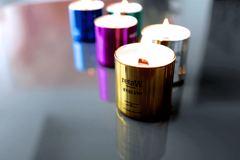 retaW Fragrance Candle Metallic Series