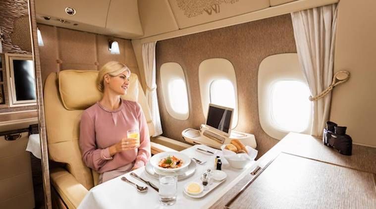 Emirates førsteklasses, emirater, Emirates flight, emirates first class, emirates business class