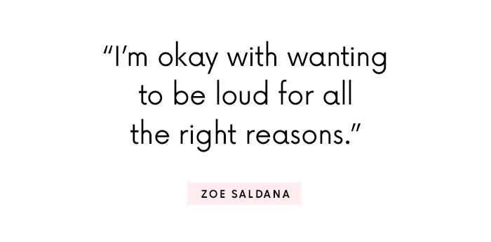 Zoe Saldana Quotes - Feminismo