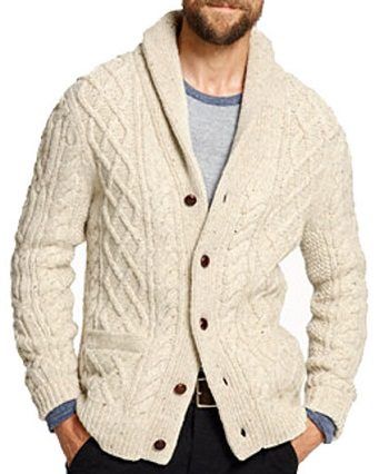 suéter-tejido-de-cable-de-lana-donegal
