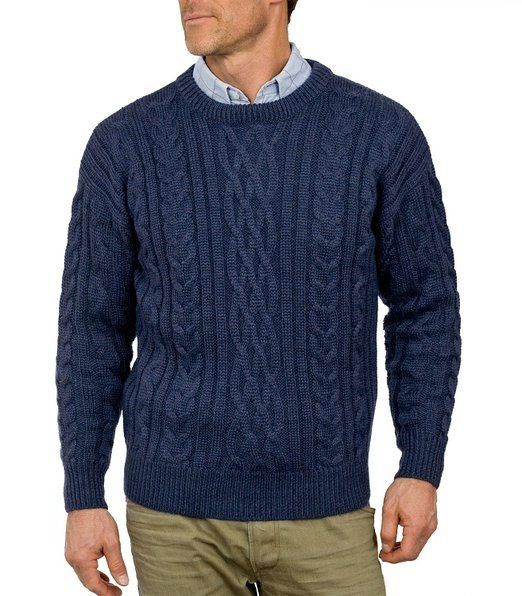 aran-suéter-azul marino