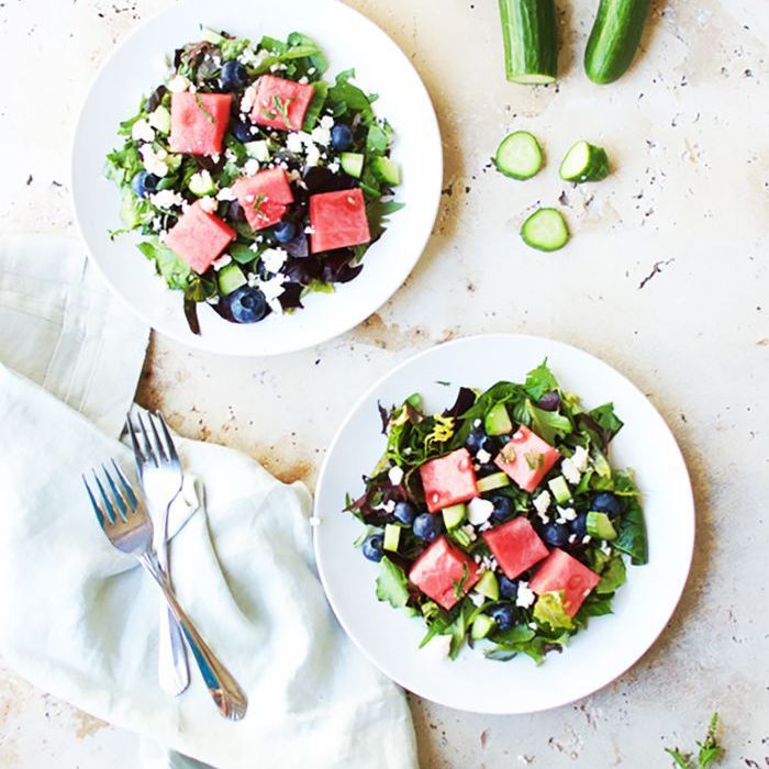 Wassermelonen-Rucola-Salat