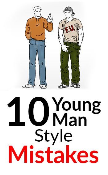 10 nuoren miehen tyylivirhettä pitkä