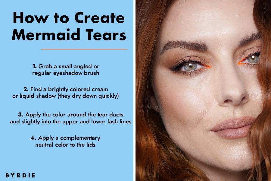 'Mermaid Tears' ist der Augen-Make-up-Trend, den jedes Cool-Girl trägt