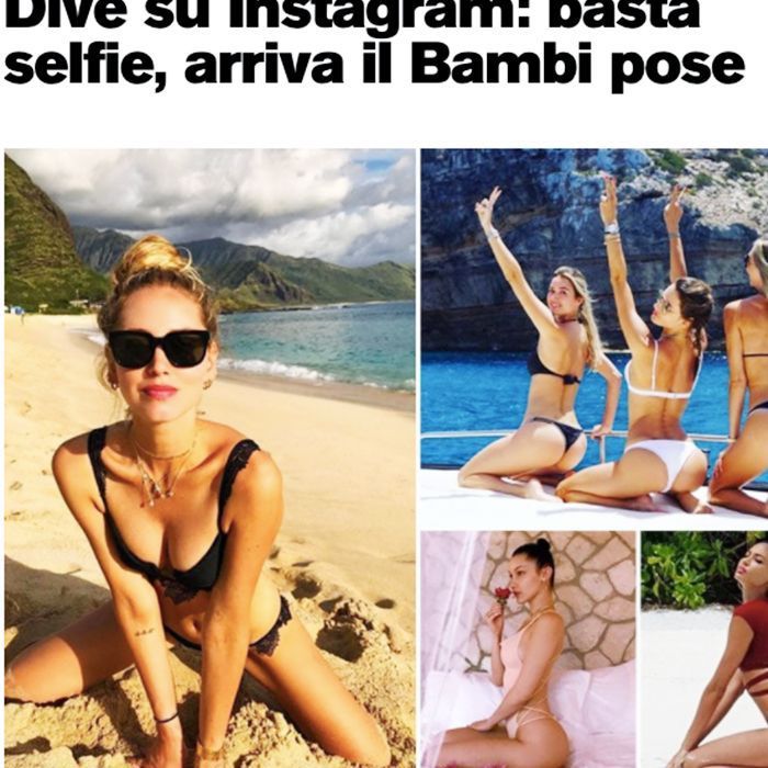 collage af italienske kvinder i