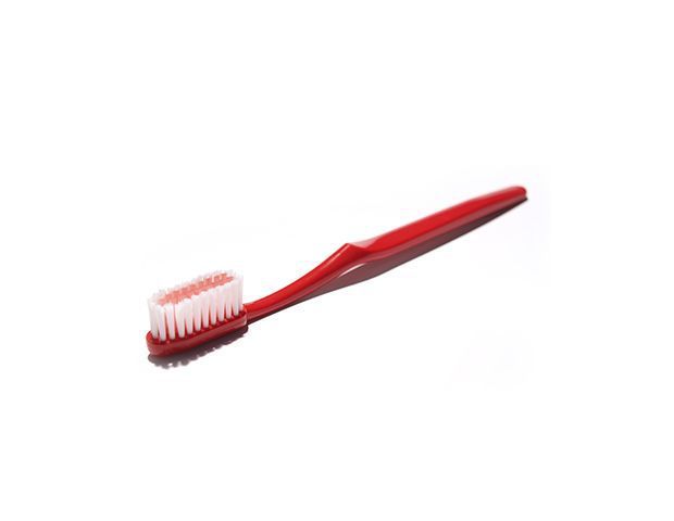 Escova de dentes vermelha