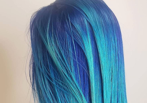 44 Atemberaubende Beispiele für blaues Ombré-Haar