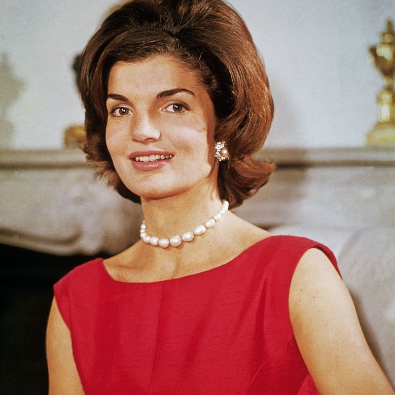 Jacqueline Kennedy hjemme i Georgetown i august 1960.