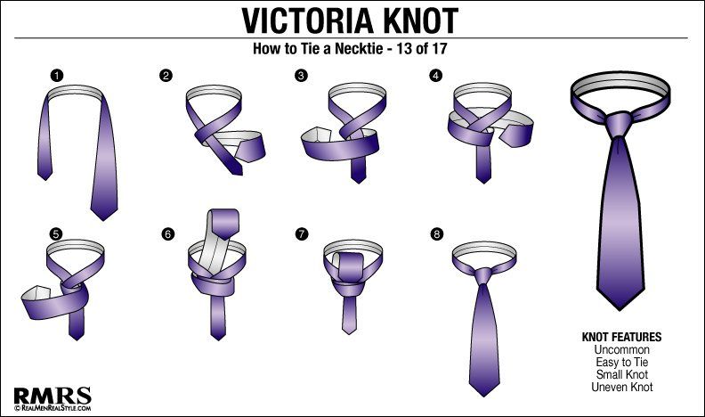 diferentes nudos de corbata