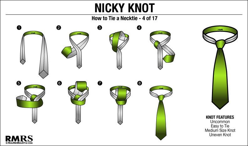 cómo hacer un nudo Nicky