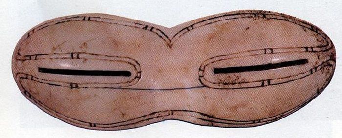 hechos de gafas de sol inuit