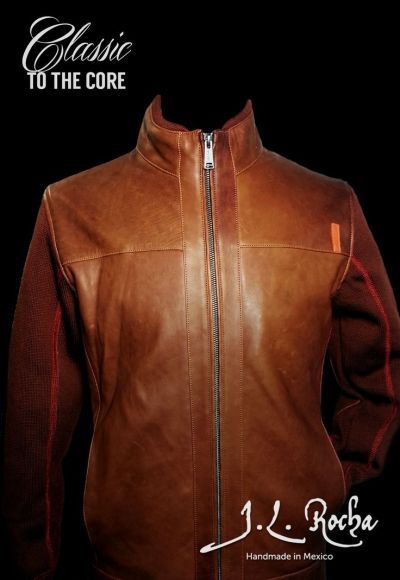 De la chaqueta de piel de cordero de J.L. Rocha | Mitad chaqueta de cuero y mitad abrigo de tela para hombre
