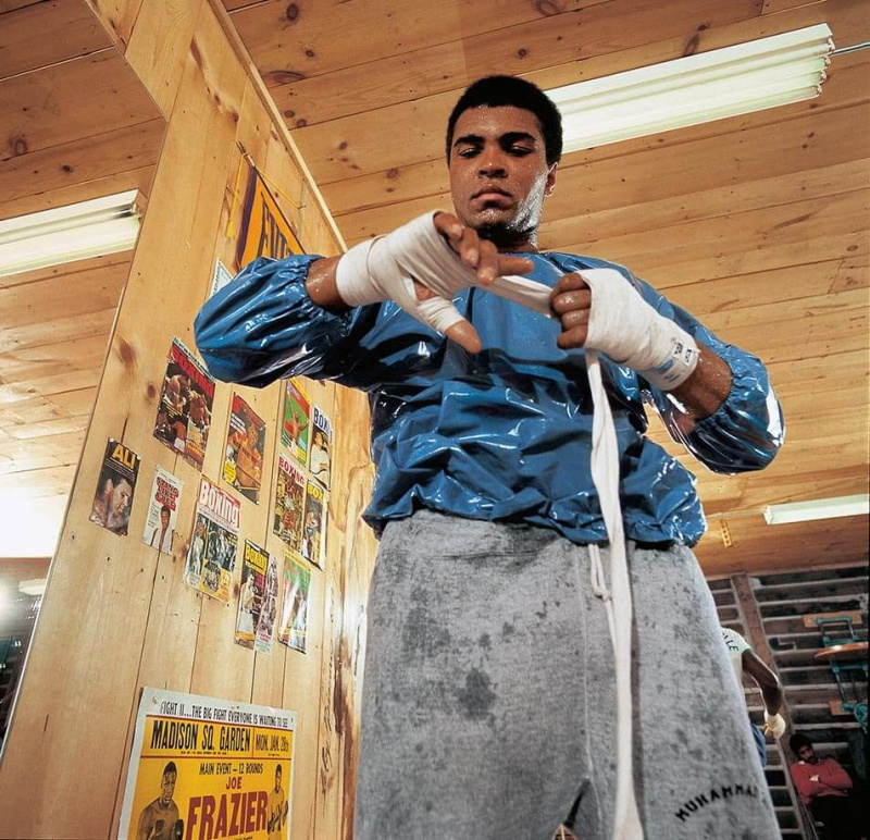 Muhammad Ali schwitzte 1973 im Training