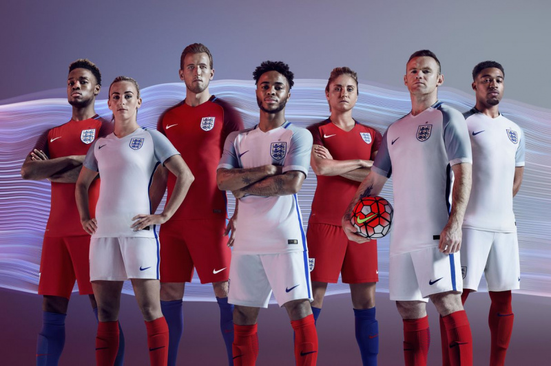 Kits de futebol nacionais da Inglaterra 2016