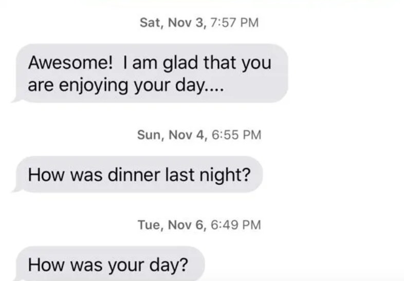 Un uomo ha cercato di inviare un testo falso 'testo sbagliato' a una donna per attirare la sua attenzione