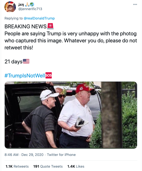 'Paksu' viiruse Donald Trumpi foto on Photoshopitud