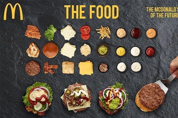Deze futuristische McDonald's heeft all-you-can-eat frites en aanpasbare hamburgers