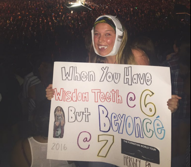Diese Teenagerin ging zu einem Beyonce-Konzert, obwohl sie gerade operiert wurde