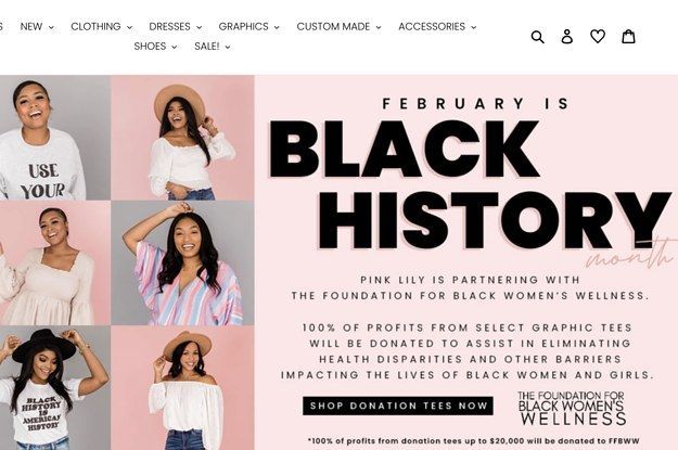 Influencer rufen die Black History Month-Kampagne von Pink Lily auf