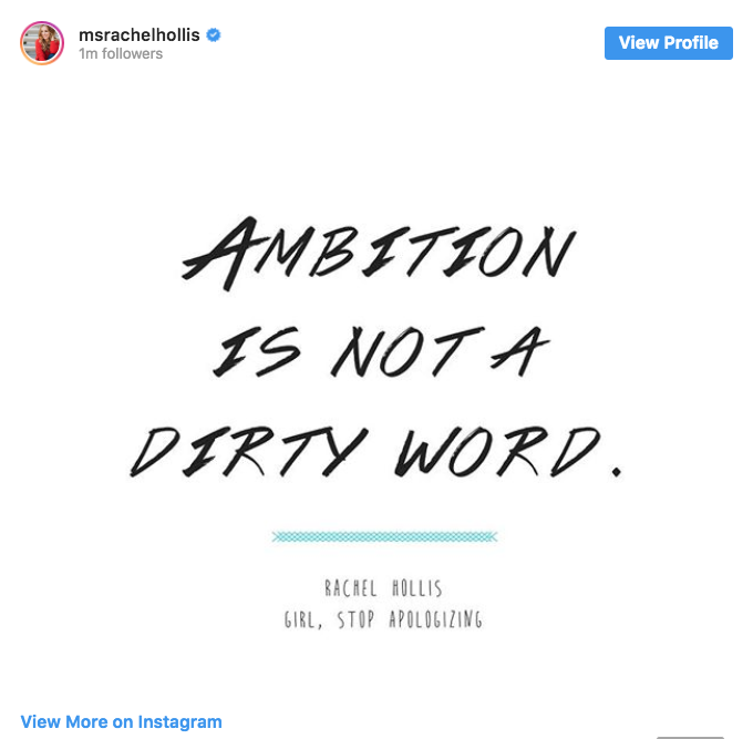 Rachel Hollisit süüdistatakse oma Instagramis plagiaatlikes tsitaatides