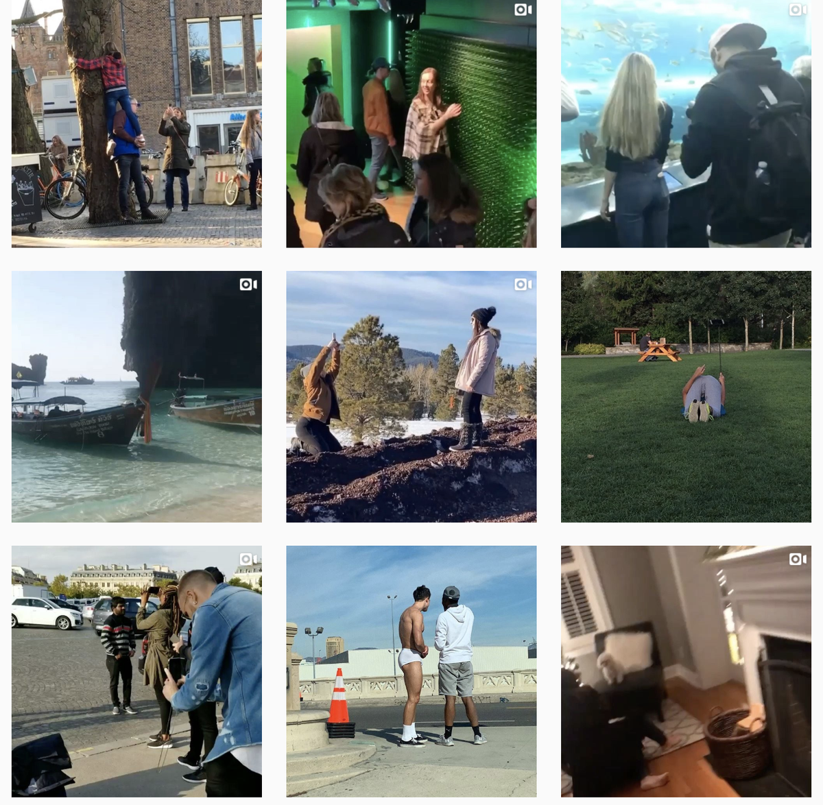 Cuenta de Instagram @InfluencersInTheWild muestra las divertidas escenas detrás de cámaras de las sesiones de fotos de influencers