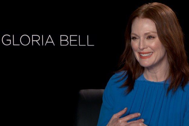 Julianne Moore는 남성도 그녀의 '강렬한 여성'새 영화 'Gloria Bell'과 관련이 있다고 말합니다.