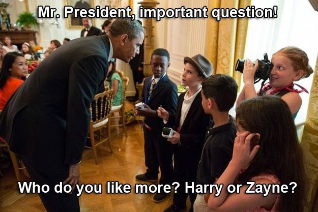 این عکس خبرنگاران کوچک کودک در مصاحبه با پرزیدنت اوباما زیبا ترین چیز در کل جهان است