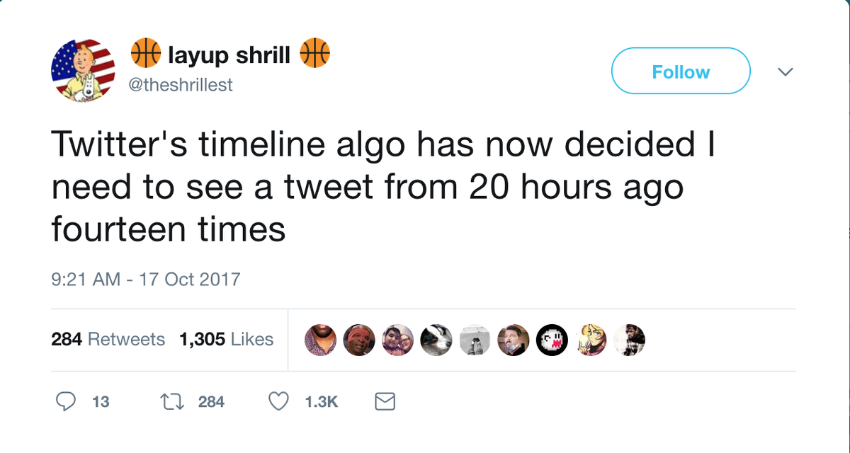 Twitter probó y eliminó un algoritmo que llenaba las líneas de tiempo con tweets muy antiguos