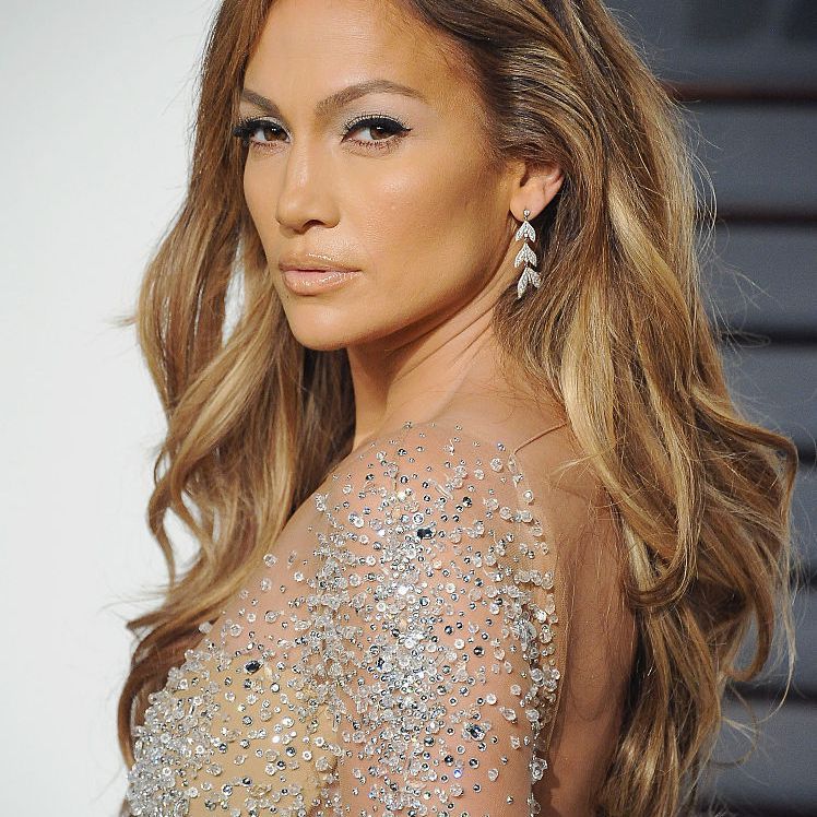 Jennifer Lopez sideskilte lange, glamourøse bølger