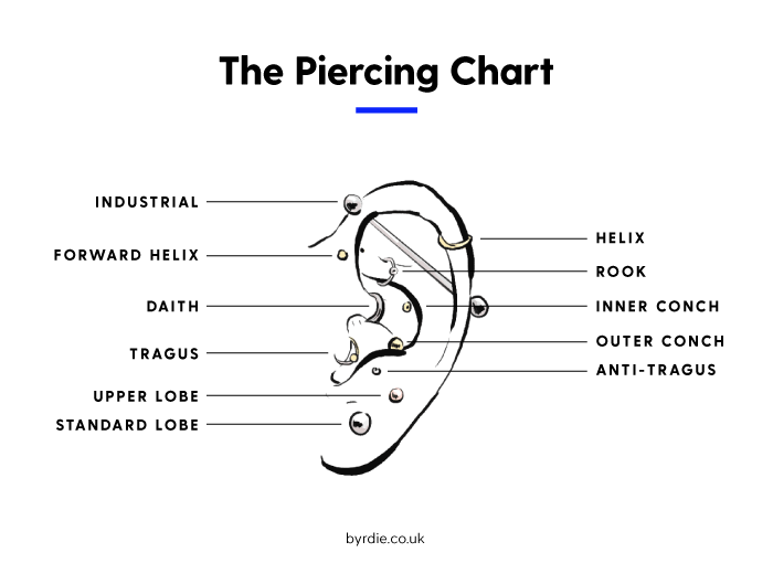 Abbildung eines Piercing-Diagramms