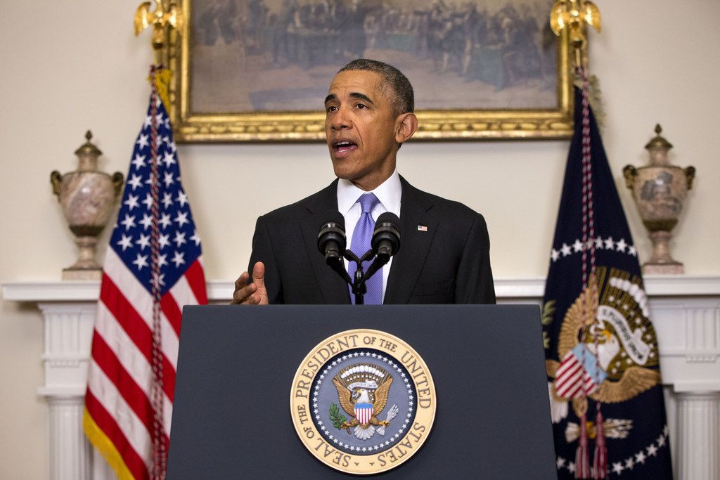 Obama sier Iran Nuclear Deal, Fangebytte viser kraften i diplomati