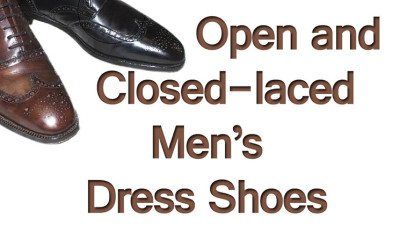Zapatos de vestir para hombre con cordones abiertos y cerrados