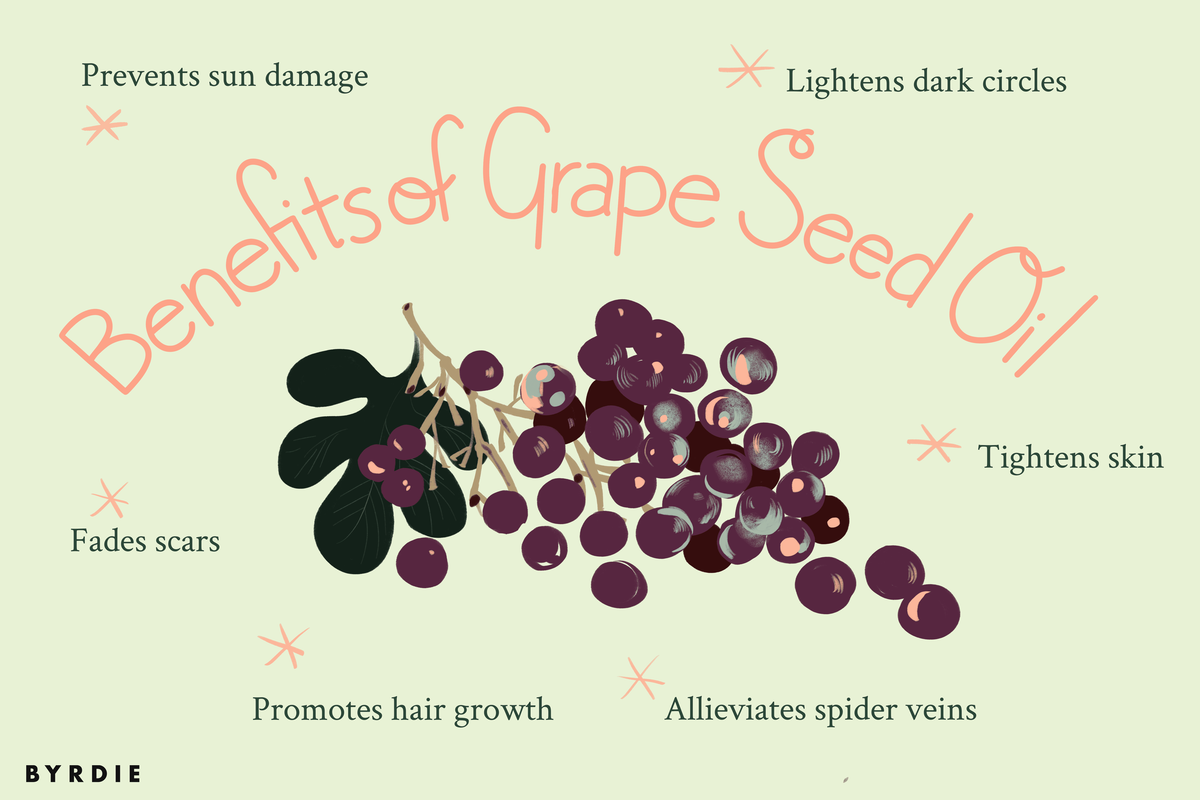 Benefícios do óleo de semente de uva