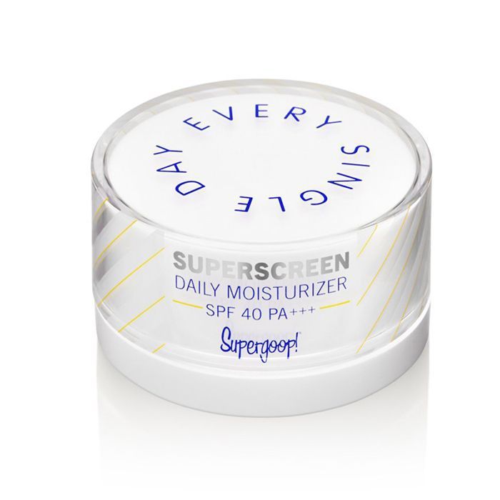 La tendencia del cuidado de la piel de las algas verde azuladas: ¡Supergoop! Humectante de uso diario Superscreen SPF 40