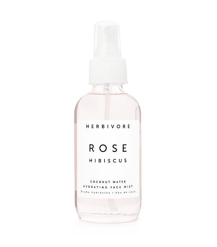 Água de coco hidratante herbívora rosa hibiscus névoa facial