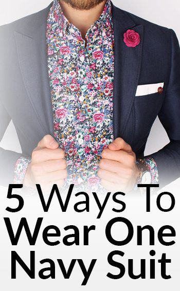 5 Outfits ONE Navy Suit | KILLER izgleda iz klasičnih moških oblačil | Creative Suit Style | Poslovno priložnostno