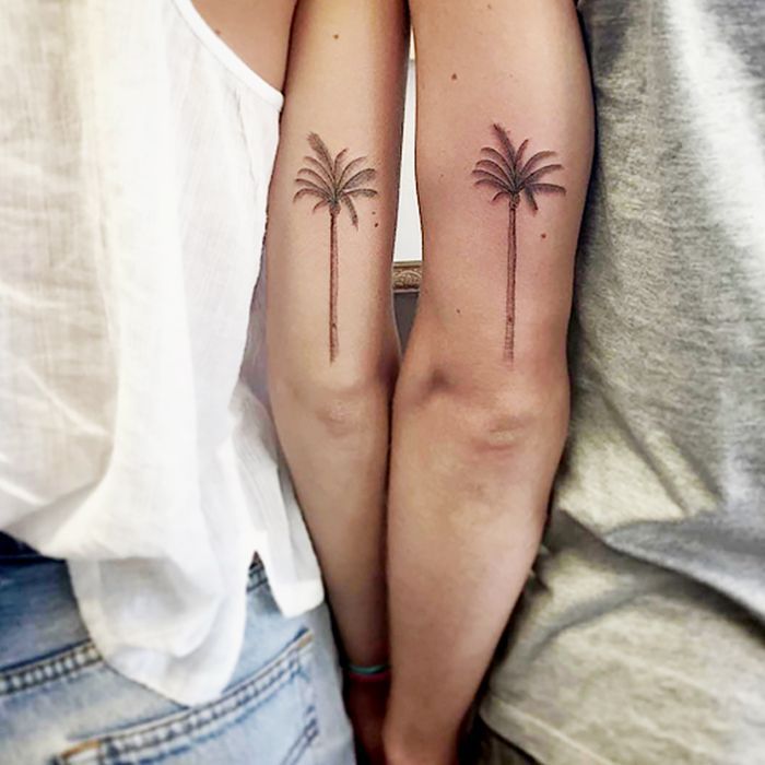 Passende Palmen-Tattoos