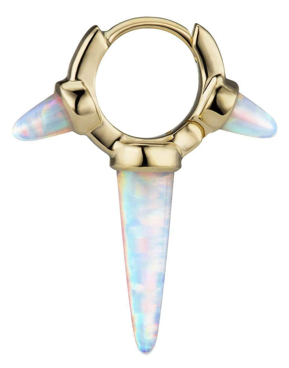 Opal Spike Clicker Ohrring