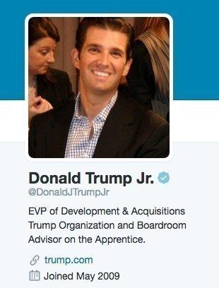 Esta cuenta de Twitter falsa de Donald Trump Jr.está engañando a la gente