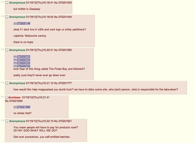 Der anonyme Angriff der letzten Nacht, wie von 4chans /b/-Board erzählt