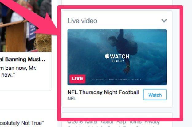 Twitter lisää automaattisen toiston videomoduulin aloitusvälilehteen NFL -suoratoistoa varten