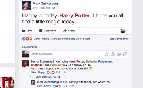 Veja como obter efeitos mágicos de Harry Potter em seu feed de notícias