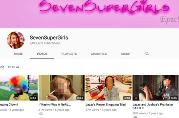 YouTube sloot het Tween-kanaal SevenSuperGirls af nadat de maker ervan was veroordeeld voor kindermishandeling