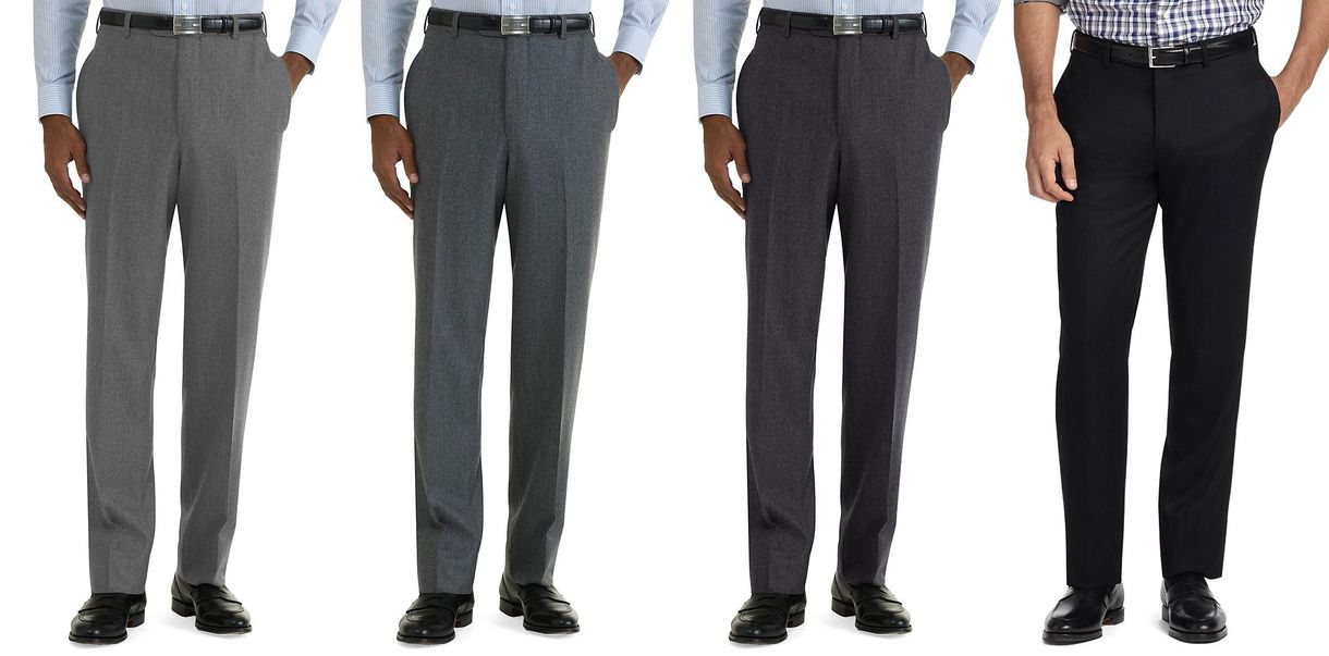 męskie spodnie w kolorze szarym lub czarnym