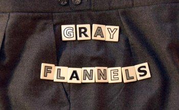 męskie szare spodnie flanelowe