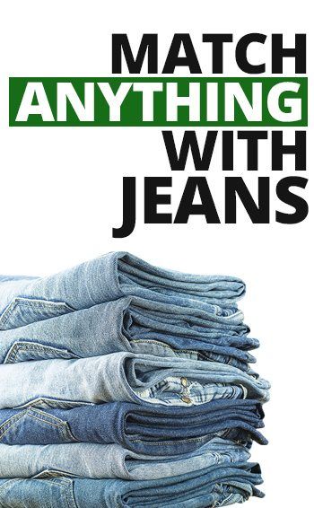 Combina cualquier cosa con jeans