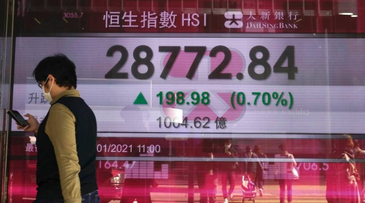 Asiatiska aktier sänks mest, Kina vinner på BNP