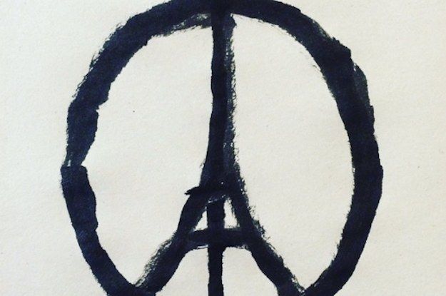 Un artista creó una pintura simple que se ha convertido en el símbolo de los ataques de París